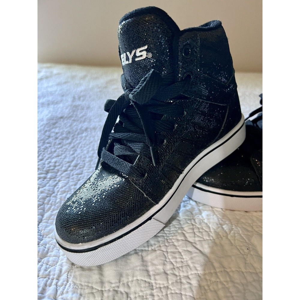 Heely's Uptown 771008 Black Sparkle Sneakers Skates - Size Women's 4 Youth 5